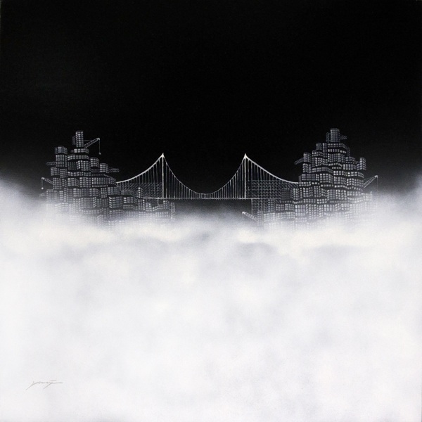 " Lost City No.14 ", 120x120cm, Acrylic on canvas, 2011